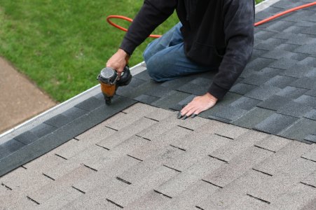 Roof installation by Sentry Construction