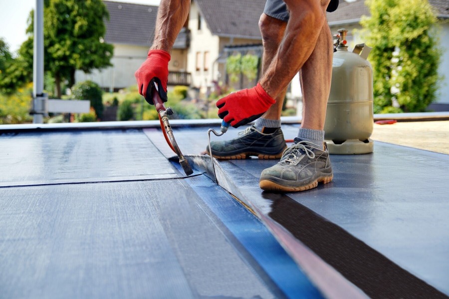 Flat roof by Sentry Construction